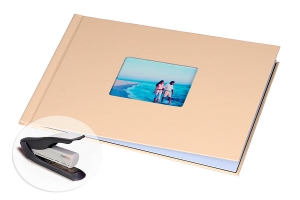 QMY7D0700WC Обложка, А4 альбом, 5 мм, White Cream (обложка + 2 пластик.листа с клеевой основой), 